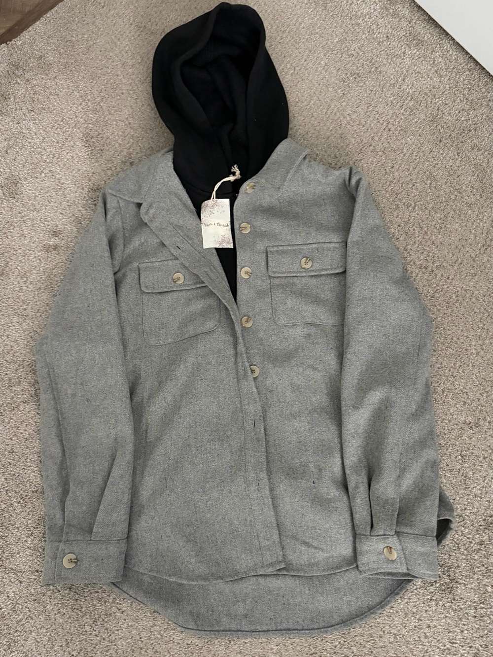 NWT - Hooded Shacket (Small)